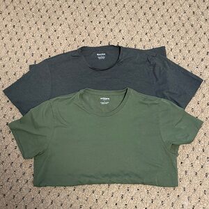 Bonobos Men’s Short Sleeve T-Shirts - Gray and Olive Green